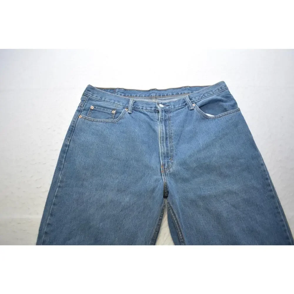 Levi's 550 Relaxed Fit Straight Blue Denim Jeans Mens Size 40 x 30‎